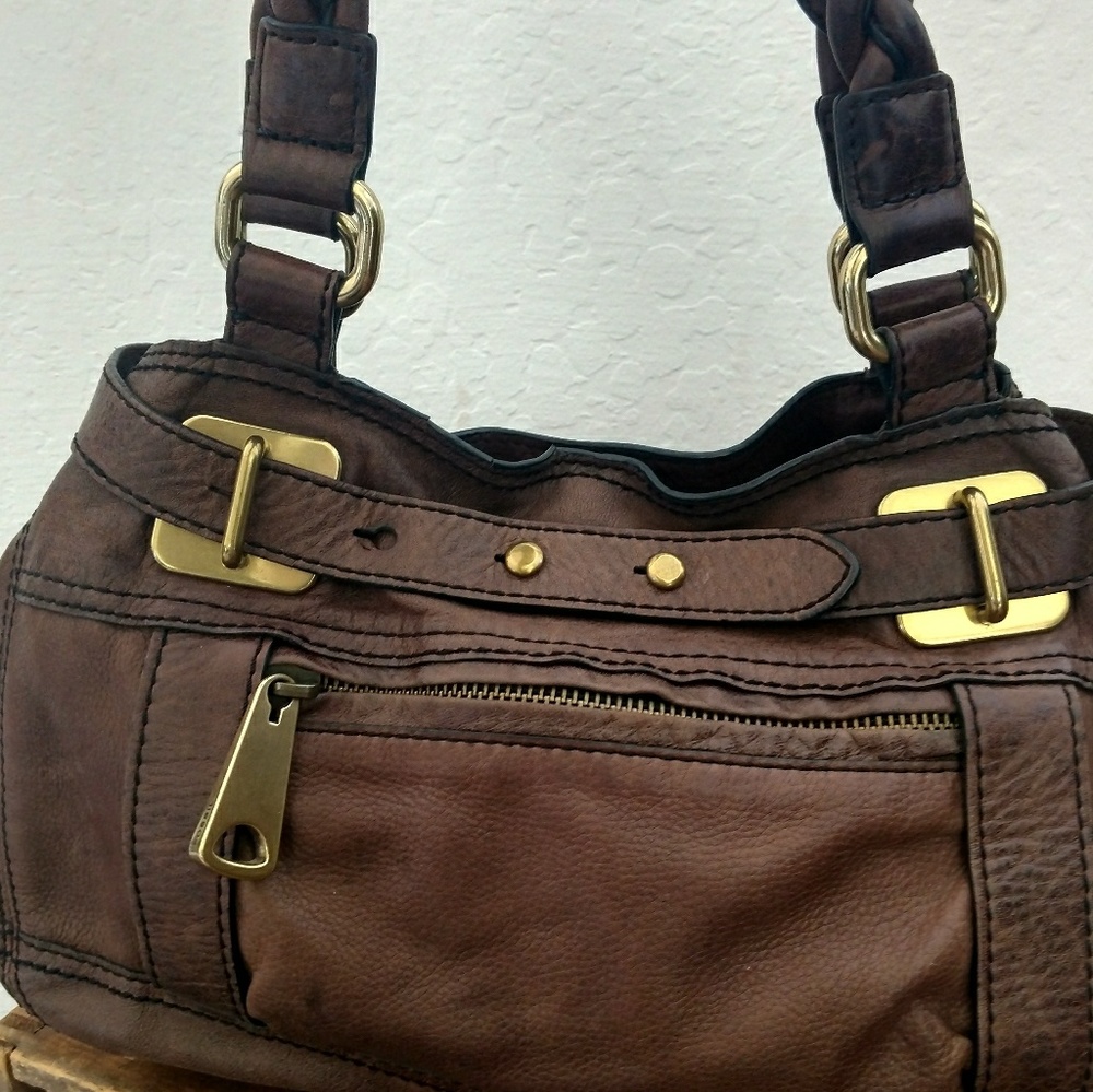 Beautiful leather Fifty-Four by Fossil handbag